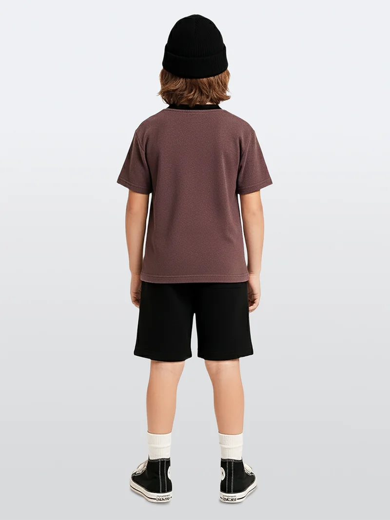Denokids Boys Set Street Style Printed T-shirt&Shorts